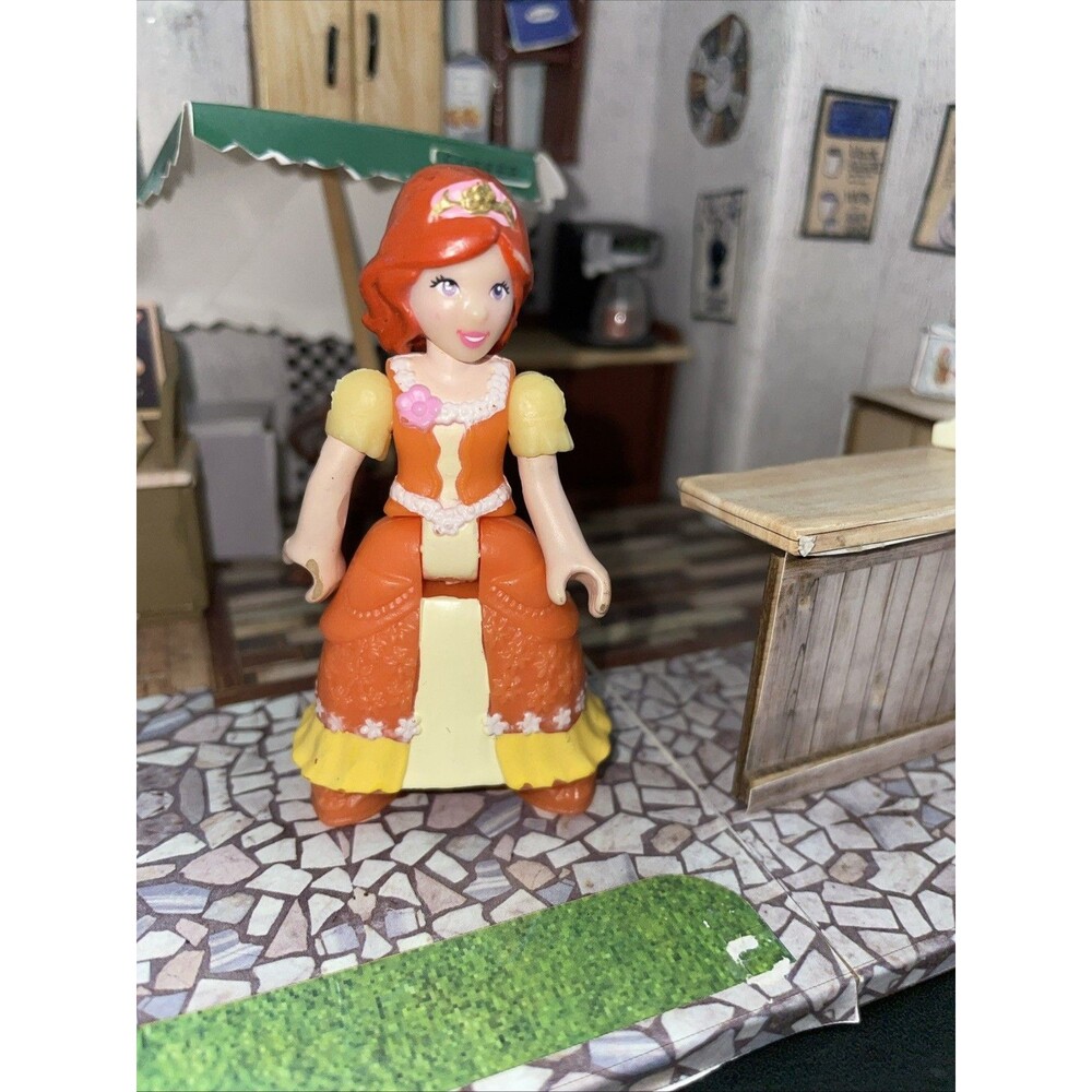 Fisher Price Precious Places Flower Palace Figure Princess Iris Orange 2.75"
